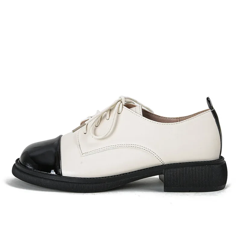 Oxford Shoes For Women Black Shoes For Women Fashion Womens Comfort Flats Creepers Sepatu Wanita Korea Bayan Ayakkabi