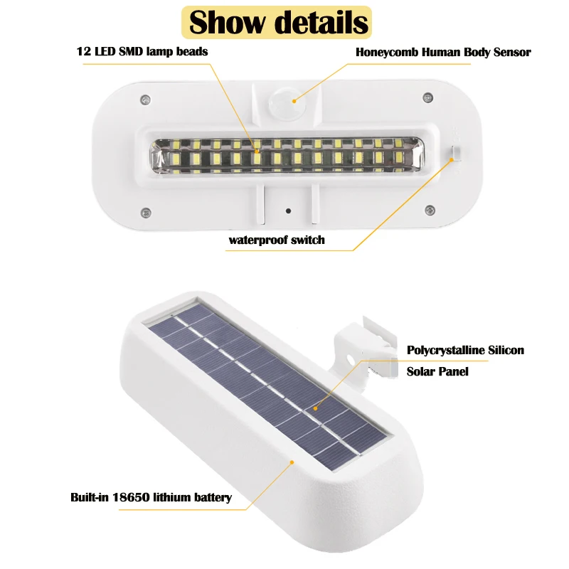 

Solar Light Outdoors Lamp With Motion Sensor Home Street Yard Lighting Terrace Slab External Lamps For Summer House And Garden