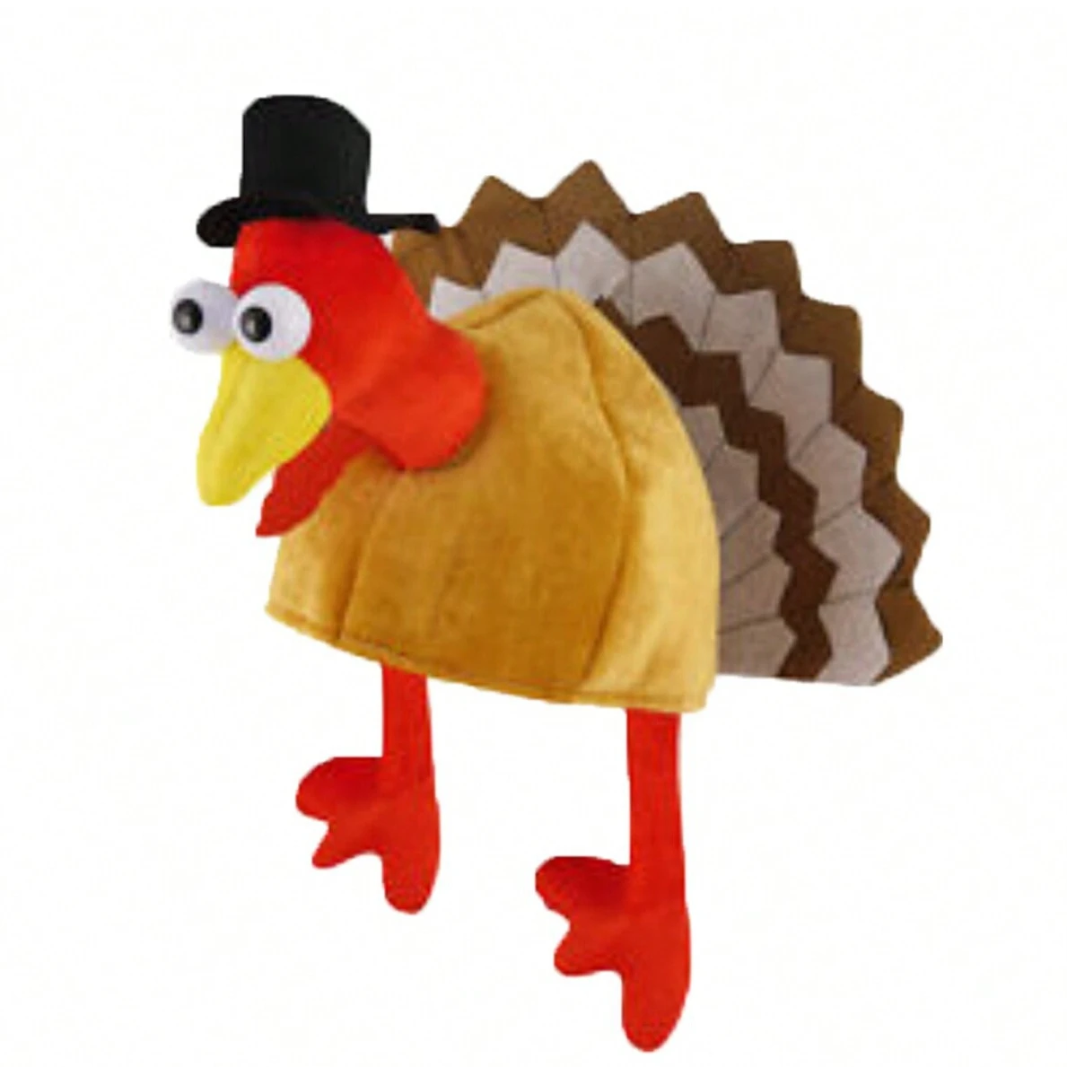 Description Picture 4 of item1pcs Funny Carnival Chicken Leg Hat Christmas Thanksgiving Decoration Turkey Hat Adult Carnival Hat Party Festive Cap