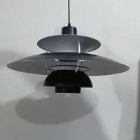 Danish Design Iron Pendant Light E27 LED Chandelier Nordic Colorful Umbrella Lamp Dinning Table Ceiling Decor Kitchen Droplight 2
