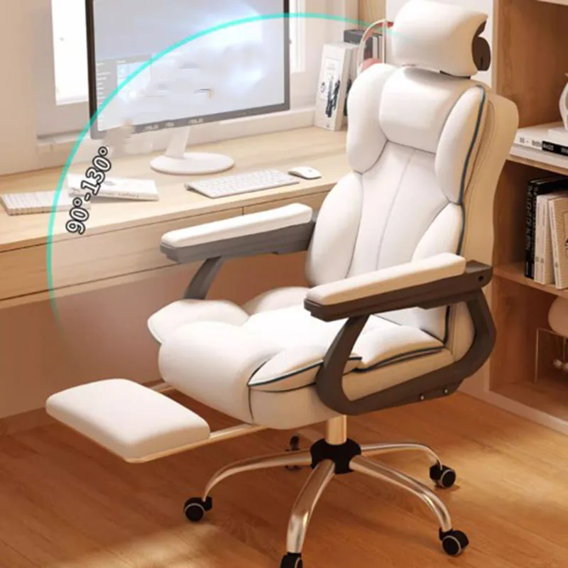 Recliner Support Office Chair S Relax Rotating White Gamer Ergonomic Chair Chaise Gaming Playseat Bureau Office Furniture