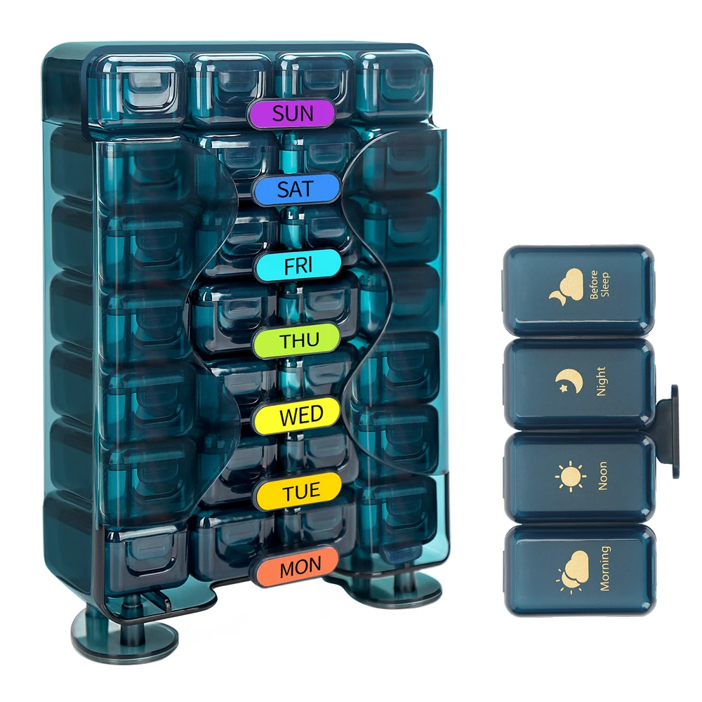 Deluxe Weekly Pill Organizer with Drawer