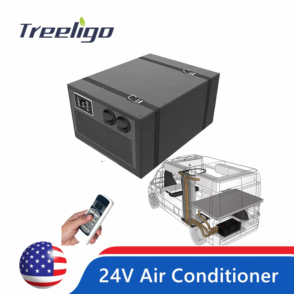 Treeligo Automotive Electric Air Conditioner 24V Allinone Embed Air