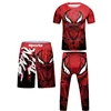 New Jiu Jitsu T-shirt For Kid MMA Shorts Bjj Rashguard Kids 4pcs/set Boy Boxe kickboxing Mma Compression Clothing Children Suit 2
