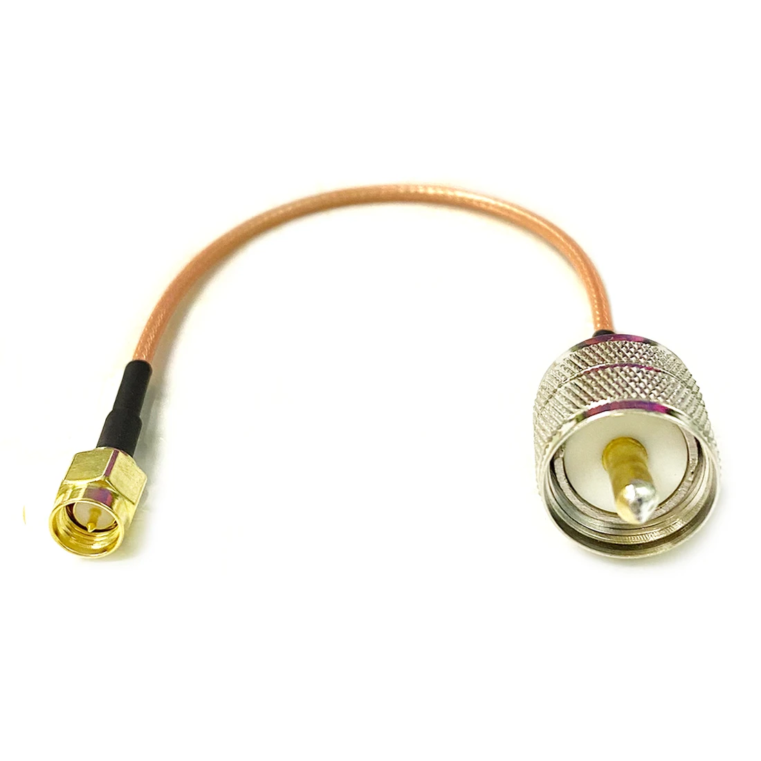 

New SMA Male Connector Switch UHF Plug PL259 Convertor RG316 Jumper Cable Adapter 15CM 6"