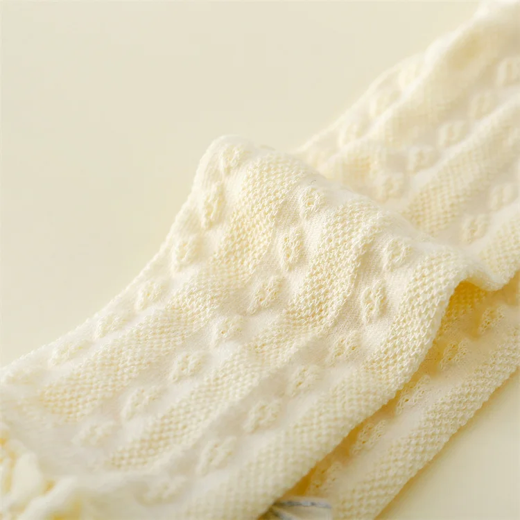 Sommer Neugeborenen Baby Strumpfhosen Für Mädchen Baumwolle Infant Mesh Dünne Mädchen Legging Weiche Neun Strumpfhosen Feste Beiläufige Prinzessin Bogen Engen – Detail 8