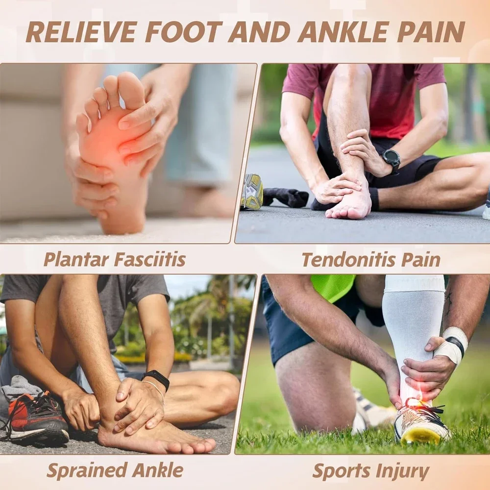 1PCS/2PCS Copper Ankle Brace Support for Men Women,Best Ankle Compression Sleeve Socks for Plantar Fasciitis,Sports, Pain Relief