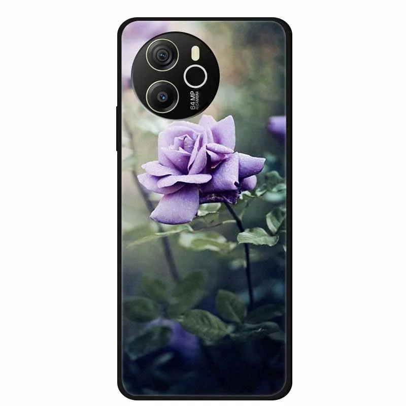 Black Silicone Soft Back Protective Case Cover