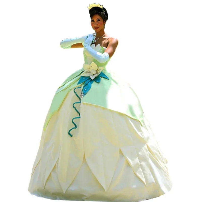 Princess Tiana Dress Costume Cosplay Costume Di Carnevale 11