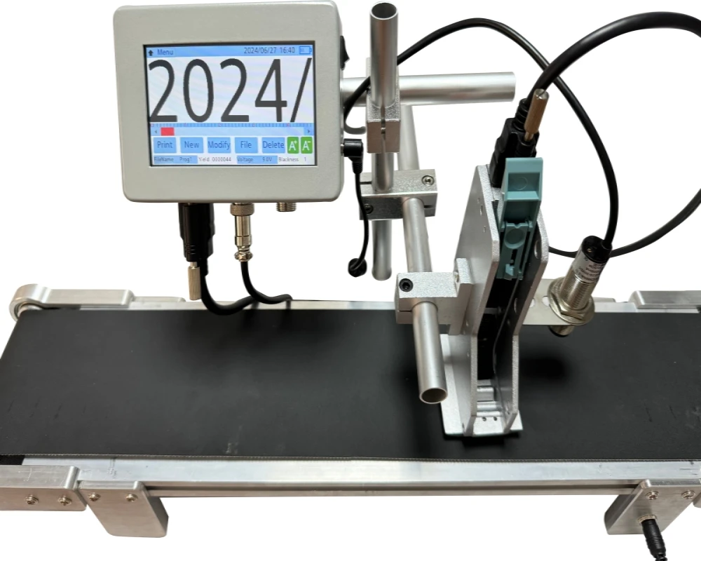 ST6 12.7mm 17 languages automatic coding machine mask logo printer Online Inkje