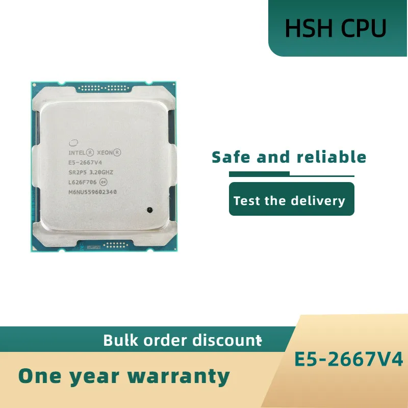 E5-2667v4 Original Intel E5 2667 V4 3.20ghz 8-cores 25m 2667v4 E5-2667 ...