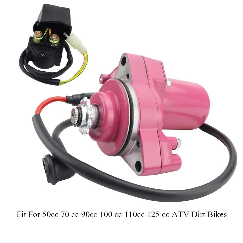 50Cc 70 Cc 90Cc 100 Cc 110Cc 125 Cc Relè Di Avviamento Adatto Per Atv Dirt Bikes Go Kart Cinese Pit Bike Quad 4 Ruote Dune 3 Bulloni
