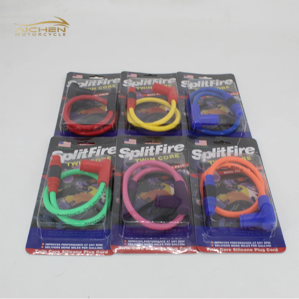 High Performance Off-Road Vehicle Ignition Coil Cable Motorcycle Twin Spark Plug Lead Racing Ignition Coil Modification Part