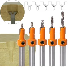 

8/10mm Shank HSS Woodworking Countersink Router Bit Set Screw Extractor Remon Demolition for Wood Milling Cutter