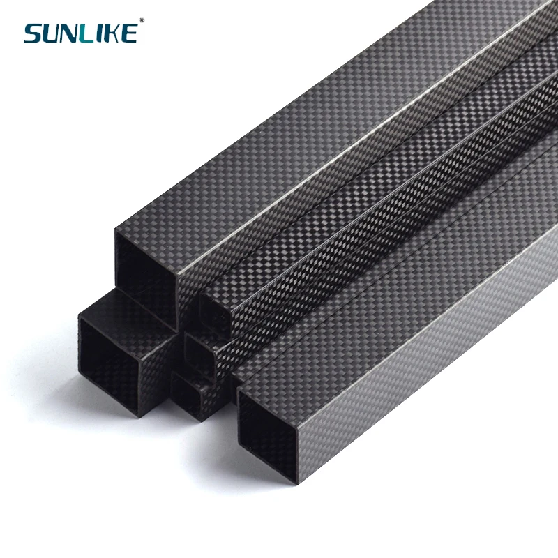 2 Pieces Of 500mm Long 3k Carbon Fiber Square Tube Od 8mm 10mm 12mm