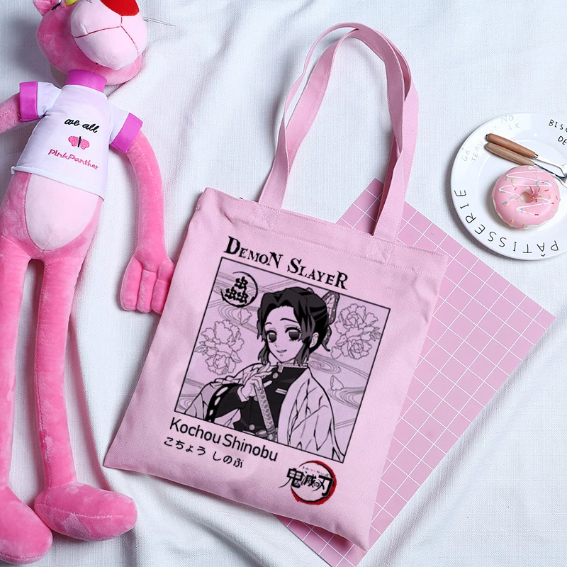 Women bags Demon Slayer Anime Bag Shoulder bag 2021 y2k Canvas Shopper Bag Designer Large women's bag punk Punk Goth School Bag 