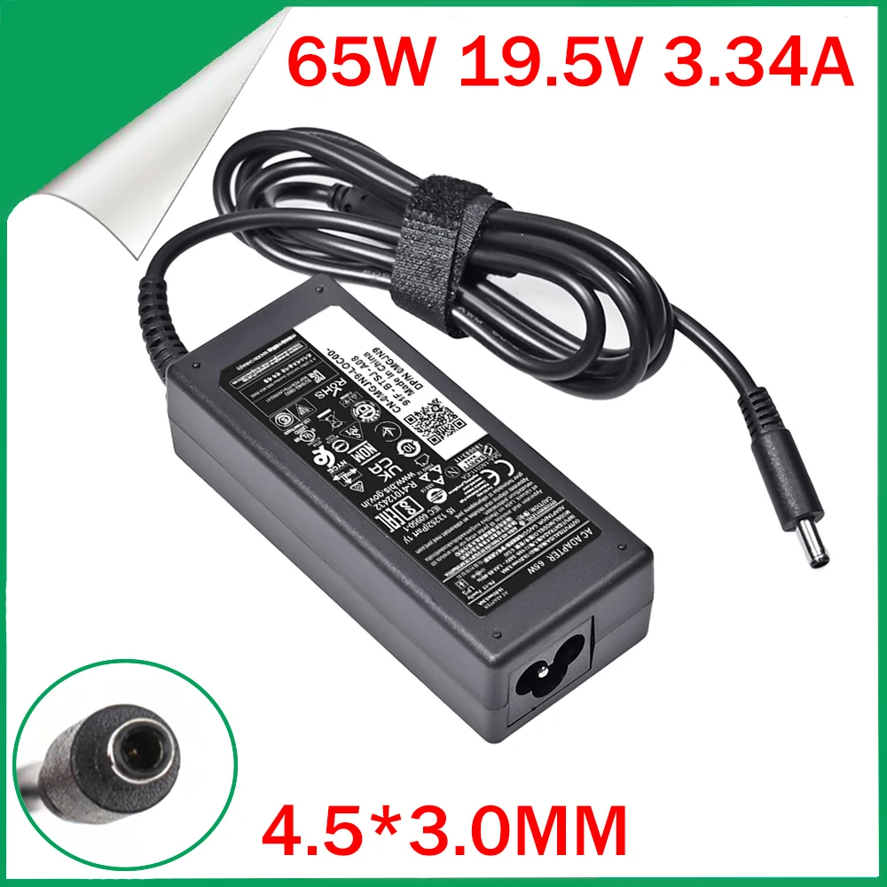 19.5V 3.34A 65W AC Adapter Charger for Dell Latitude 15-3000 3550 3560 HA65NS5-00 LA65NM130 LA65NS1-00 LA65NS2-01