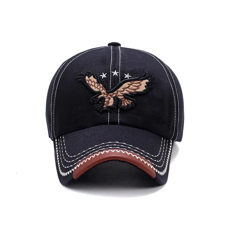 Unisex Baseball Cap 3D Eagle Embroidery Cap Men And Women Outdoor Sports Hats