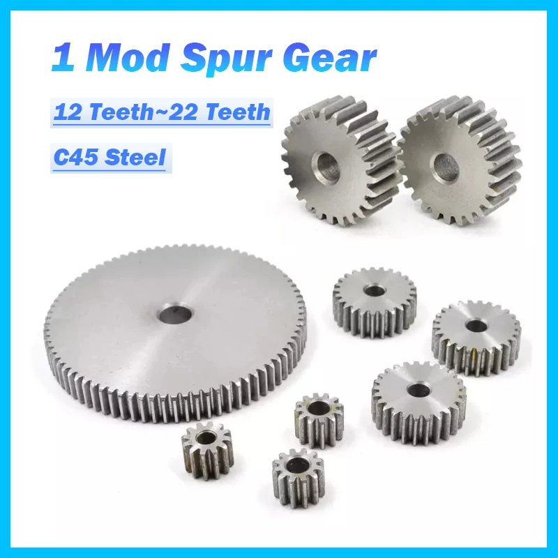 Pignon moteur RC 1M-12T à 1M-22T - Alésage 4-15mm - Lot de pièces de rechange