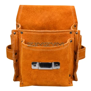 Buste per attrezzi in pelle a 4 tasche Borsa per attrezzi resistente Tasca per attrezzi Organizer Borsa per attrezzi per elettricisti, Borse per attrezzi per elettricisti
