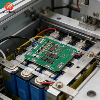 Scheda di Protezione Batteria BMS 4S 16A con Bilanciamento Passivo, Protezione da Sovraccarico e Scarica Eccessiva per Batterie Li-ion Polimero 4S 3.7V