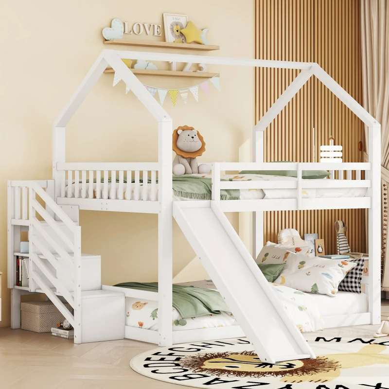 Lits Superposés En Bois Pour Enfants Avec Lit Tiroir, Fabrication Française D'occasion