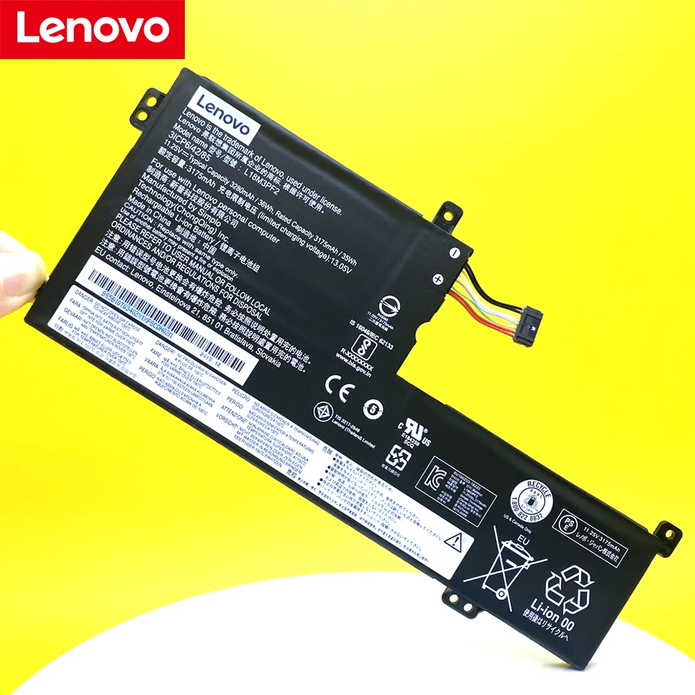 NEW Original L18M3PF2 For Lenovo IdeaPad L340 L340-15API L340-15IWL L18D3PF1 L18L3PF1 L18C3PF2 11.25V 36WH Laptop Battery