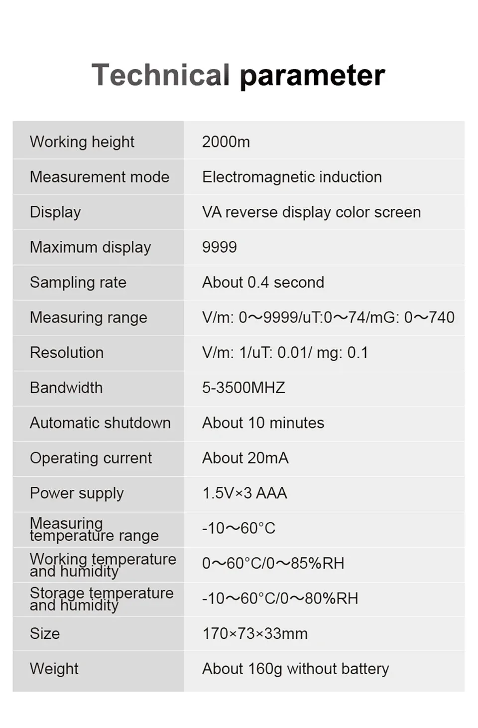 EMF-mõõturi tagumine vaade
