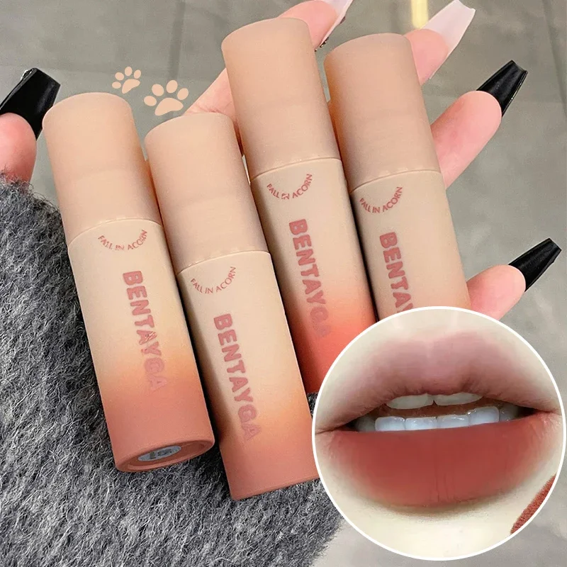 

Nude Matte Stain Lip Gloss Rose Red Brown Waterproof Lasting Velvet Lip Mud Non-stick Cup Liquid Lipstick Korean Makeup Cosmetic