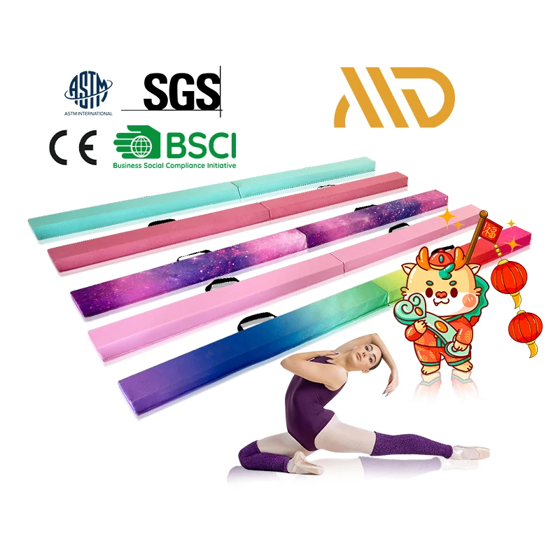 Gymnastics Equipment Children Folding Balance Beam for Gymnastics Competition Folding Balance Beam