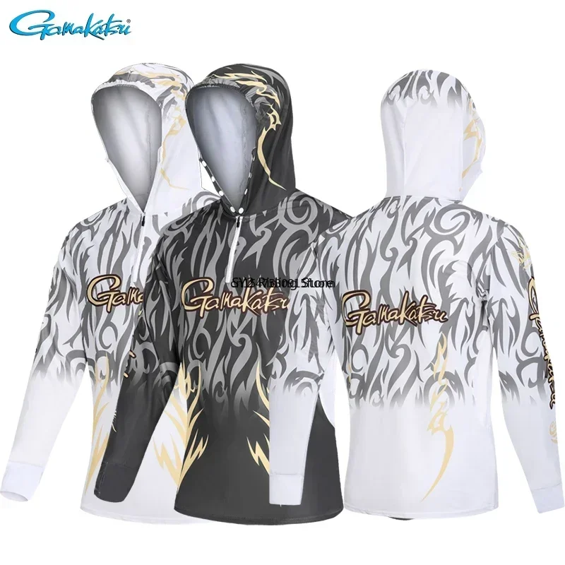 Fishing Shirts Long Sleeve Anti-UV Sunscreen Breathable Quick Drying Outdoor Sports Summer Fishing Clothing