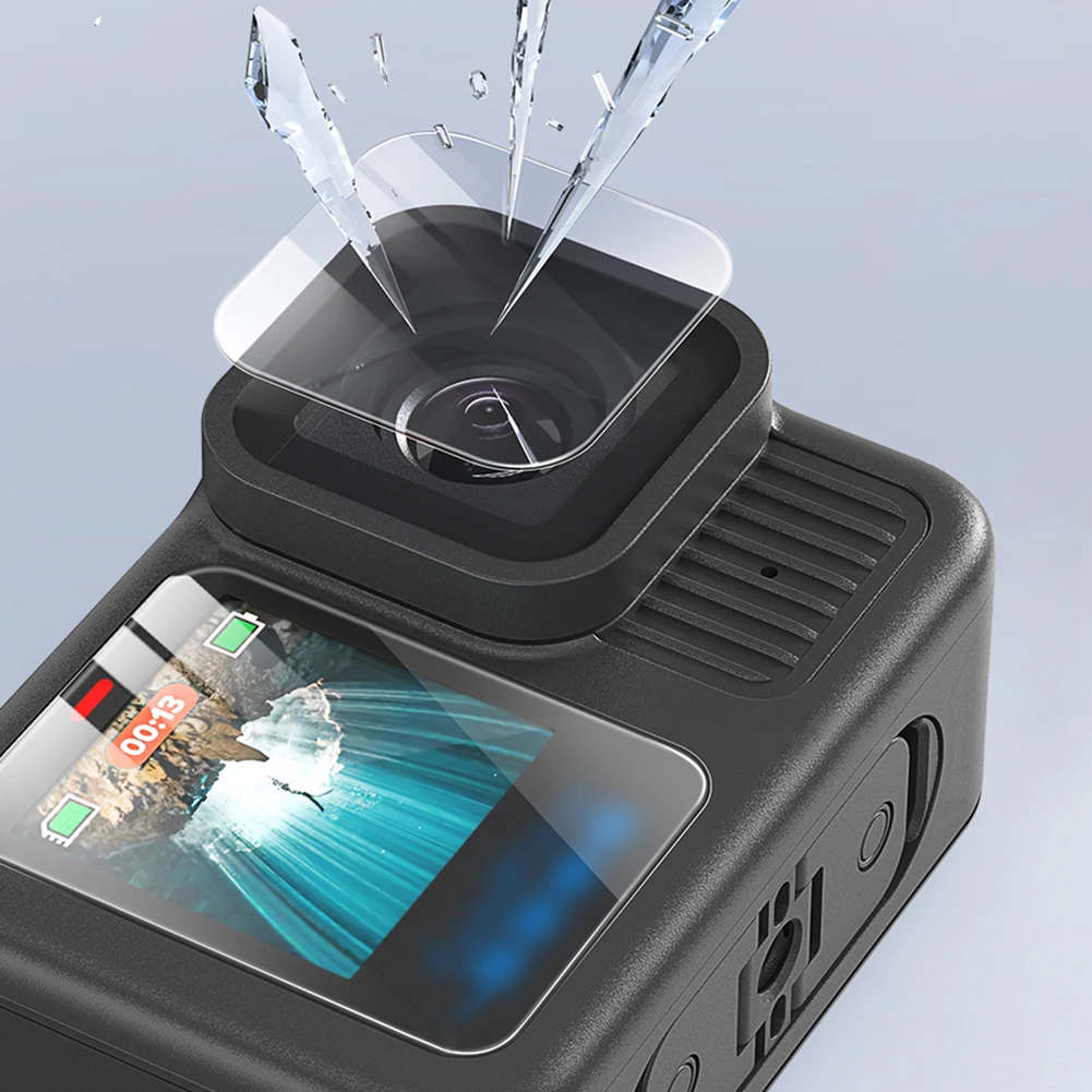 Description Picture 6 of item1/2 Pcs Tempered Glass Film 9H Hardness Tempered Glass Screen Protector Tempered Glass Protective Foils for GoPro Hero 13 Camera