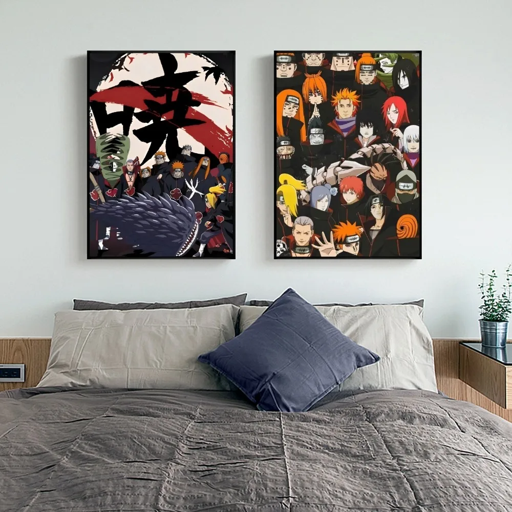 1pc NARUTO Akatsuki Poster Wall Art Home Decor Room Decor Digital Painting Living Room Restaurant Kitchen Art