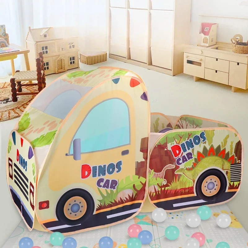 Indoor Car Game House Toy for Boys And Girls Baby Small House Pretend Play Game House Pool Toy Tents Foldable Children's Tents