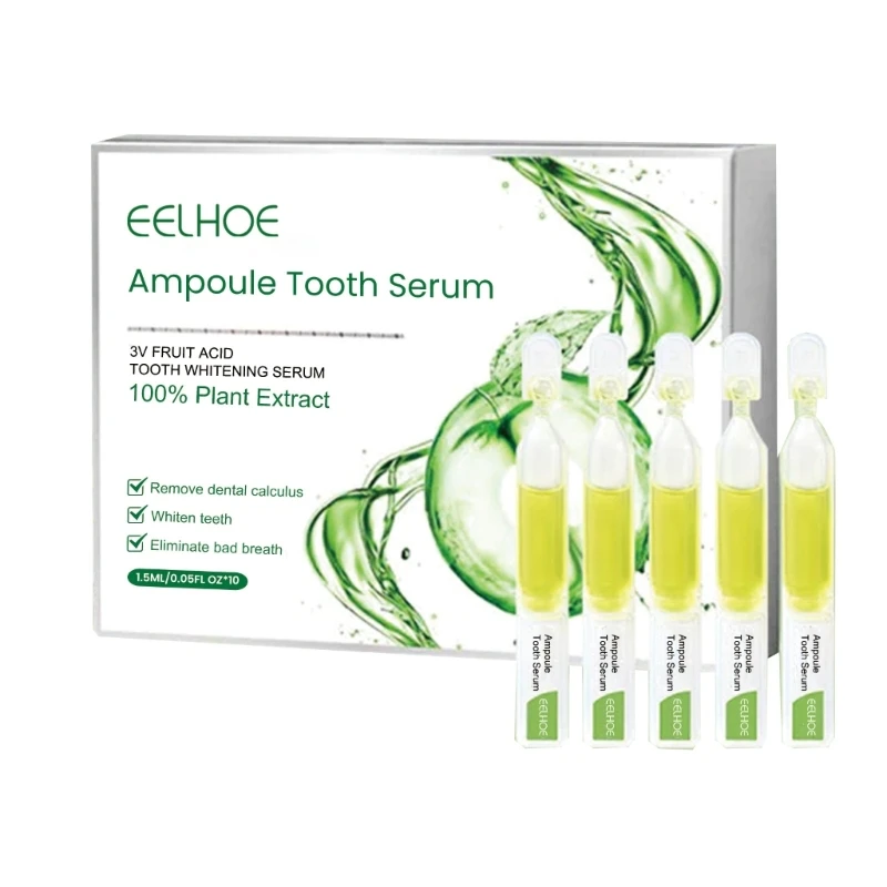 

Y1UF Ampoule Toothpaste Ampoule Tooth Serums Fruit Acid Teeth Whitening Essence