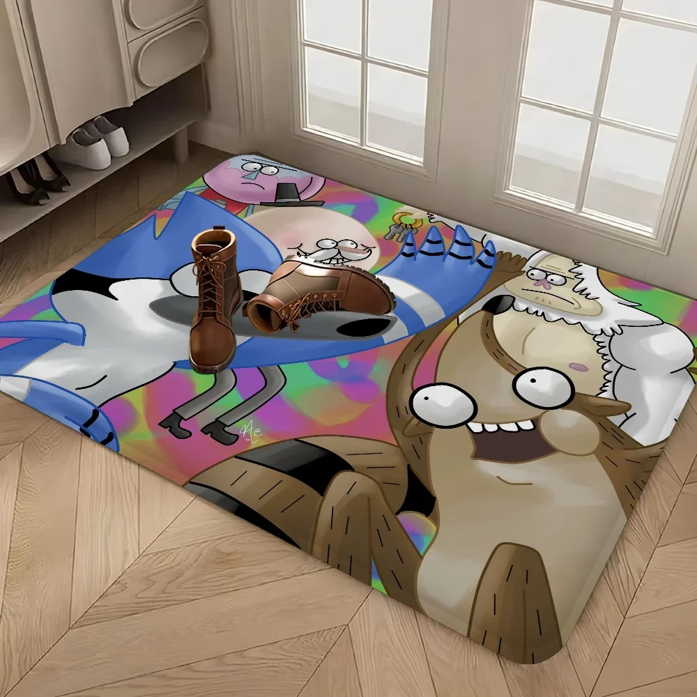 regular show Floor Mat Rectangle Anti-slip Home Soft Badmat Front Door Indoor Outdoor Mat Hotel Decor Mat 3