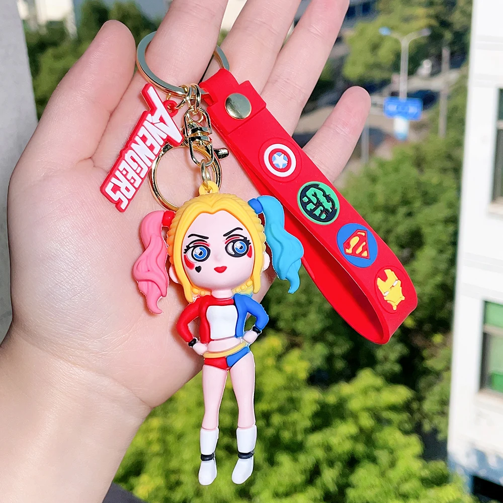 Fashion Cartoon Keychain Cute Gilr Fantasy Key Chain Women Bag Pendant Ornaments Girlfriends Car Keyring Gifts Accessories