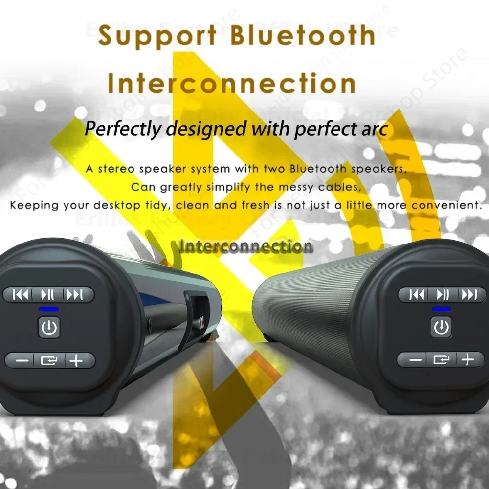 Bluetooth Speaker Woofer Speaker Wireless Bluetooth Sound Bar Subwoofer Wired Surround Stereo Desktop Home TV Projector Outdoor