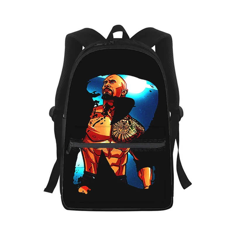 Dwayne Douglas Johnson Men Women Backpack 3D Print Fashion Student School Bag Laptop Backpack Kids Travel Shoulder Bag
