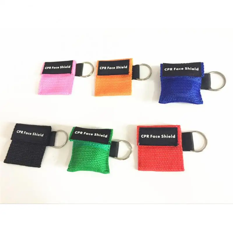 Portachiavi Maschera Respiratoria Valvola Unidirezionale Strumenti Di Pronto Soccorso Maschera Di Emergenza Strumenti Sanitari Traslucidi Professional
