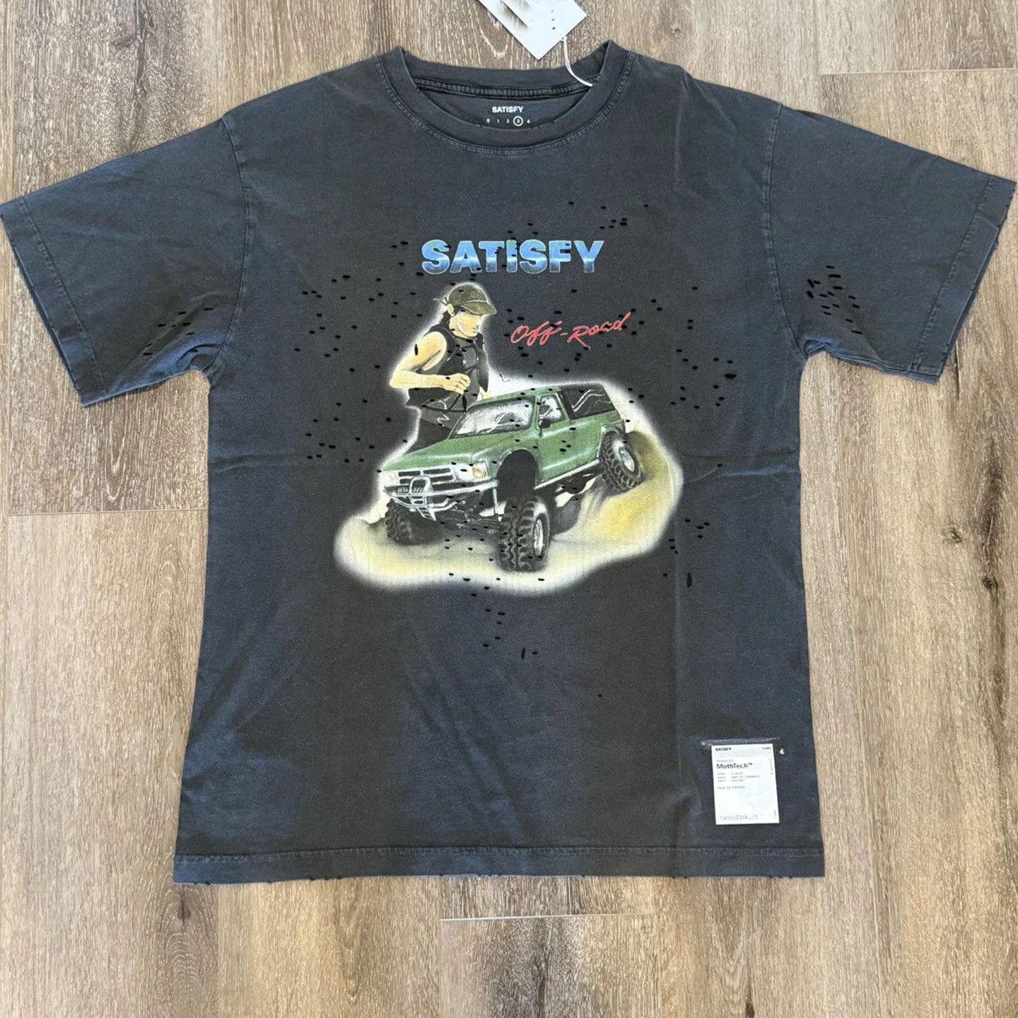 MothTech Running ort Sve T-irt round Ne Print Off-Road Sle Cotton Breathable ex Running Top Youth to Adult