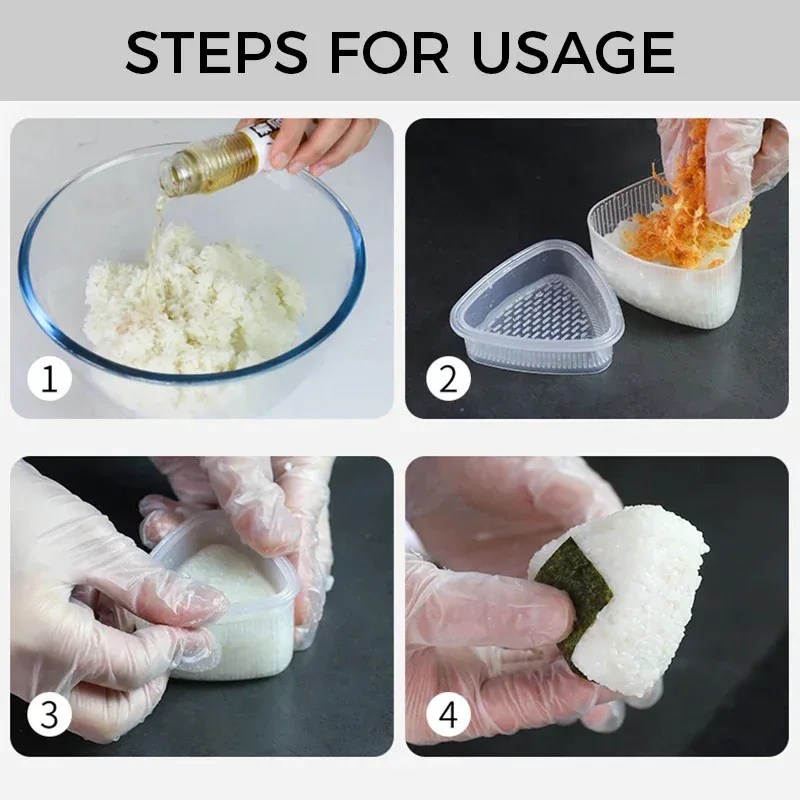 Sushi Mold Kitchen Accessories Sushi Mould Triangle Mould Sushi Machine Tool Onigiri Rice Ball Bento Machine