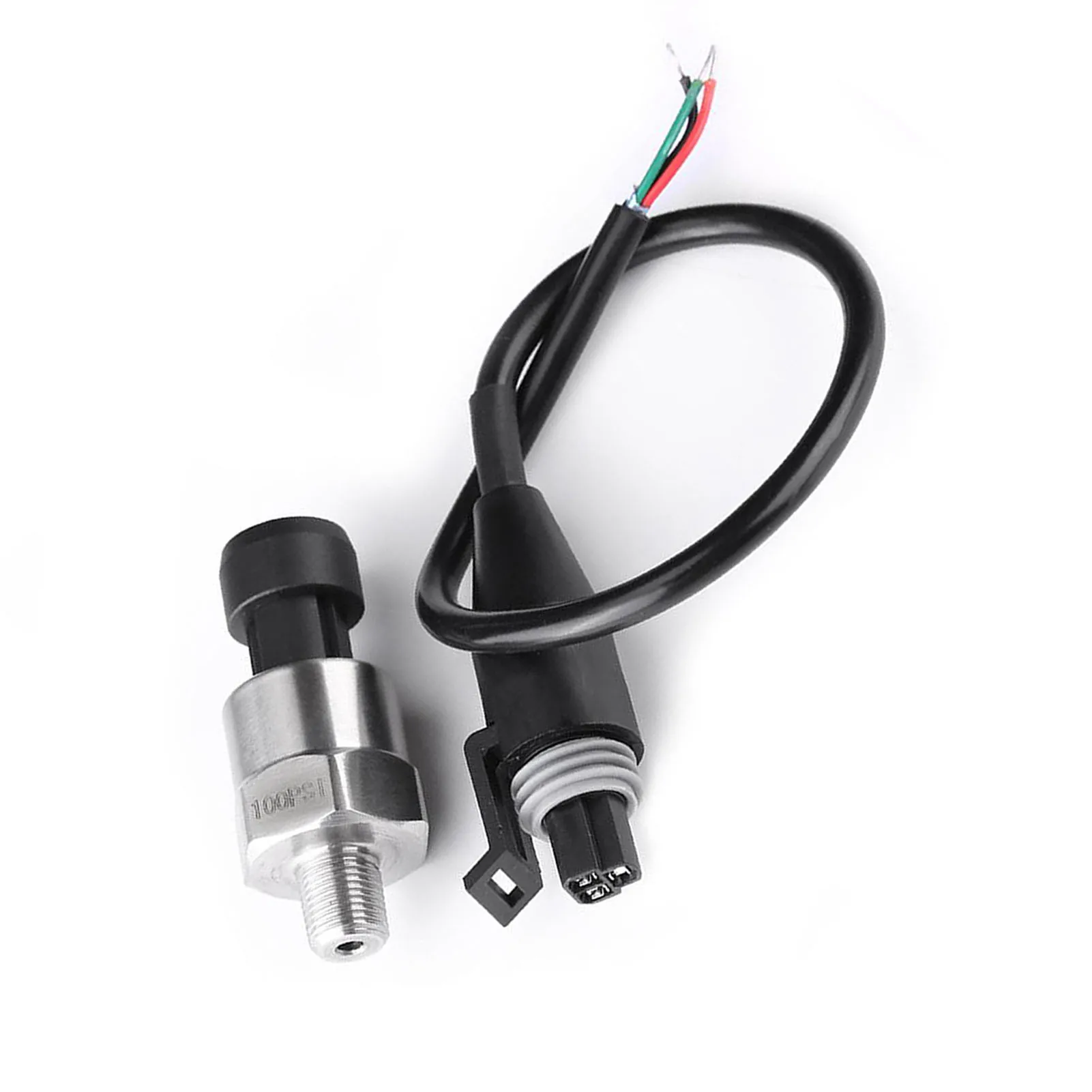 30/100/150/200/300/500Psi Stainless Steel Pressure Gauge Sender Transducer Transmitter Sensor DC 5V For Oil Fuel Air Water (100P