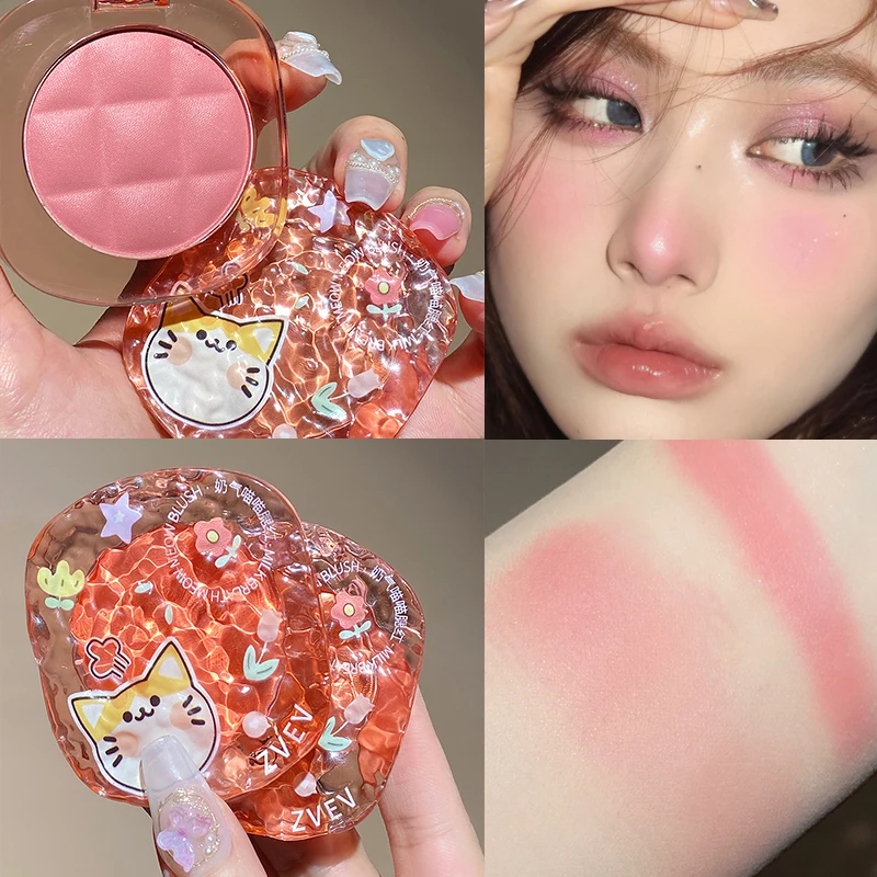 Girl Blush Peach Milk Pink Cream Makeup Blush Palette Cheek Contour Blush  Cosmetics Blusher Cream Makeup Rouge Cheek Tint Blush