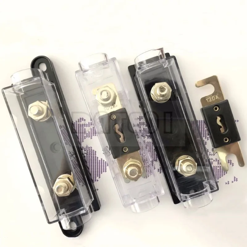 50A / 80A / 100A 150A/200A/300A/400A ANL Large Fork Plug Type Auto Insurance Ribbon Base