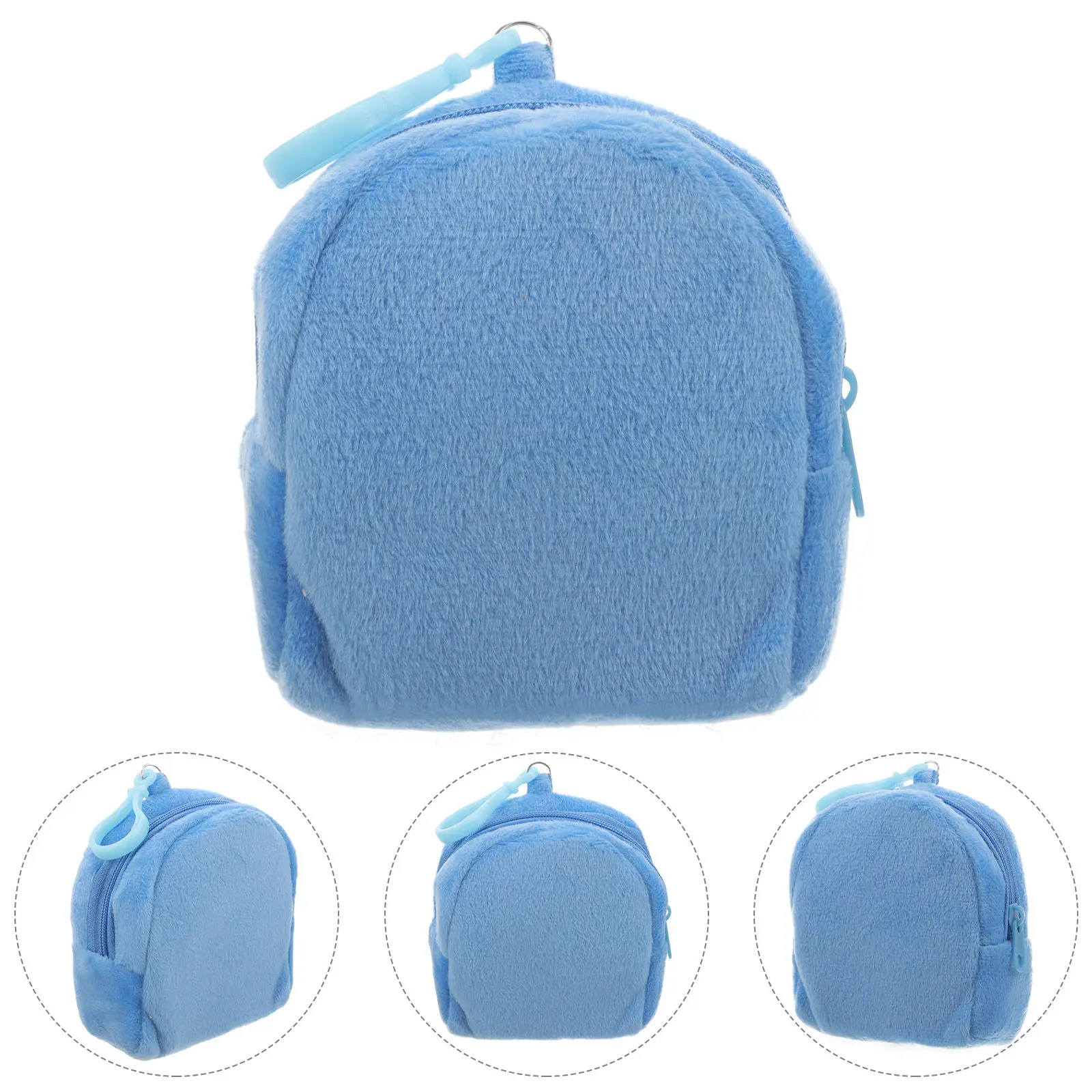 작은 캔디 컬러 동전 지갑 키체인 부드럽고 편안한 미니 가방 여행용 정리함 카..