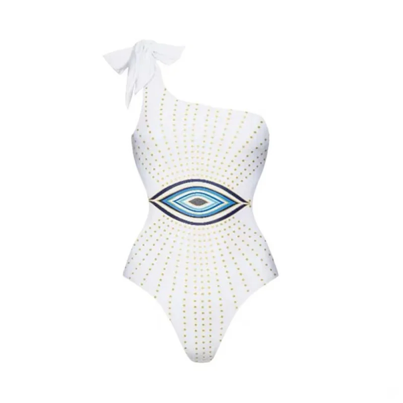 One-Piece Hot Springs Conservative Cover Belly Backless Sexy2024New Swimsuit Women's Wholesale Chiffon Beach Dress