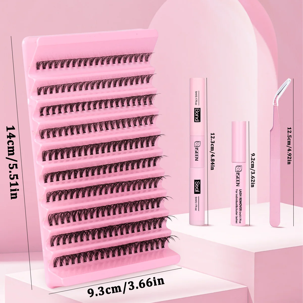 Individual Eyelash Extensions Soft Volume Natural Wispy Lash Clusters