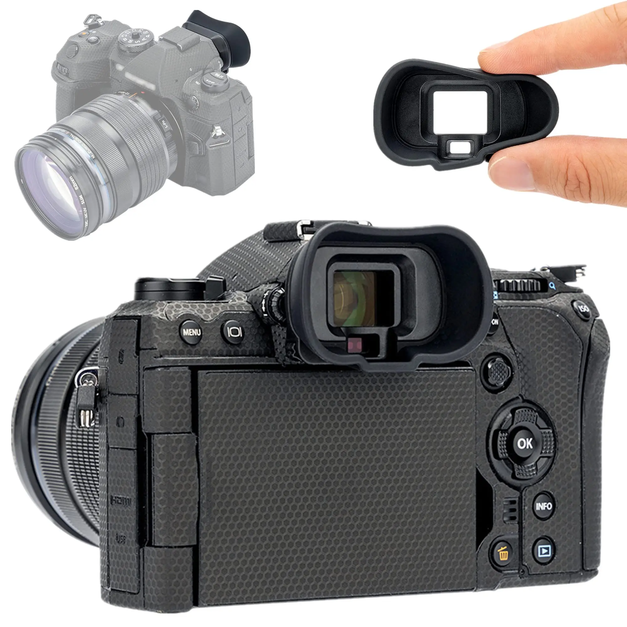 Мягкий видоискатель для камеры, наглазник для Olympus OM Sysem OM-1 Mark II & OM-1 EVF, защита для глаз, заменяет фотокамеру Olympus