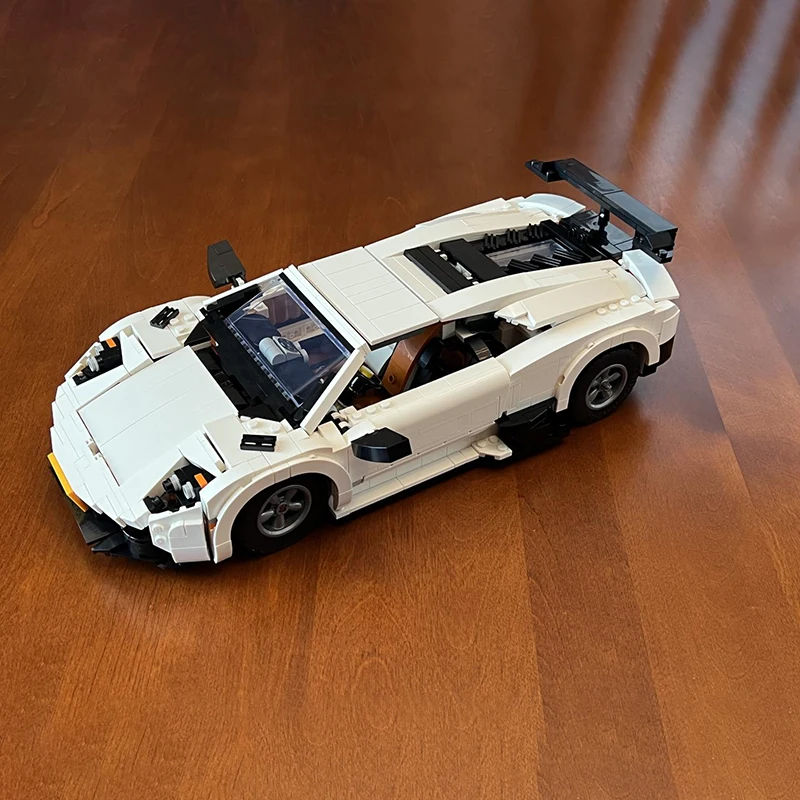 creative-expert-sports-cars-building-blocks-moc-murcielago-sv-lp7604-mod-10295-diy-bricks-brinquedos-1302pcs-novo